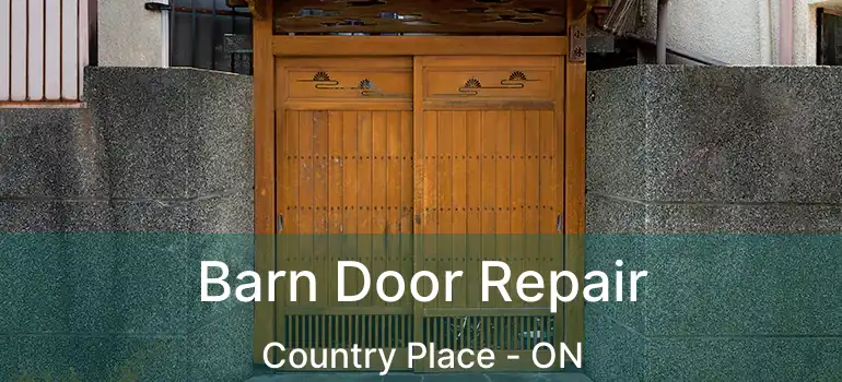  Barn Door Repair Country Place - ON
