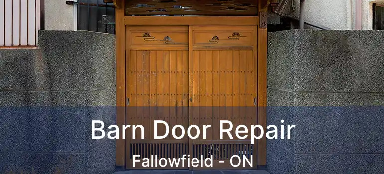  Barn Door Repair Fallowfield - ON