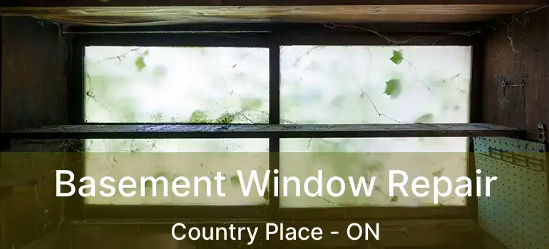  Basement Window Repair Country Place - ON
