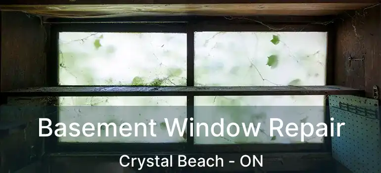  Basement Window Repair Crystal Beach - ON