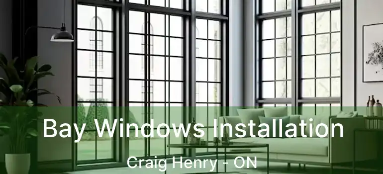  Bay Windows Installation Craig Henry - ON