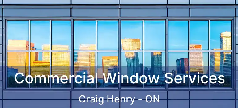  Commercial Window Services Craig Henry - ON