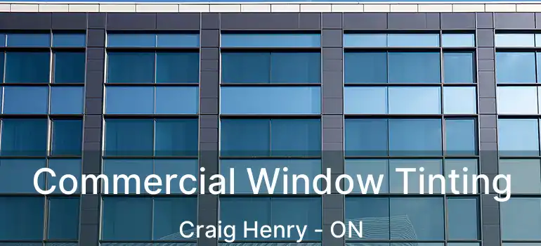  Commercial Window Tinting Craig Henry - ON