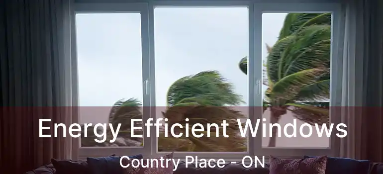  Energy Efficient Windows Country Place - ON