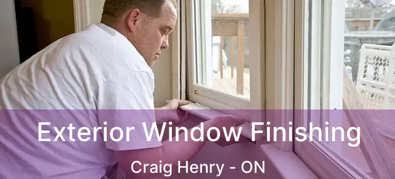  Exterior Window Finishing Craig Henry - ON