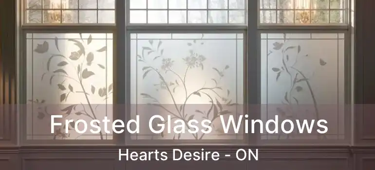  Frosted Glass Windows Hearts Desire - ON