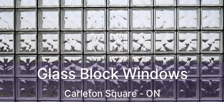  Glass Block Windows Carleton Square - ON