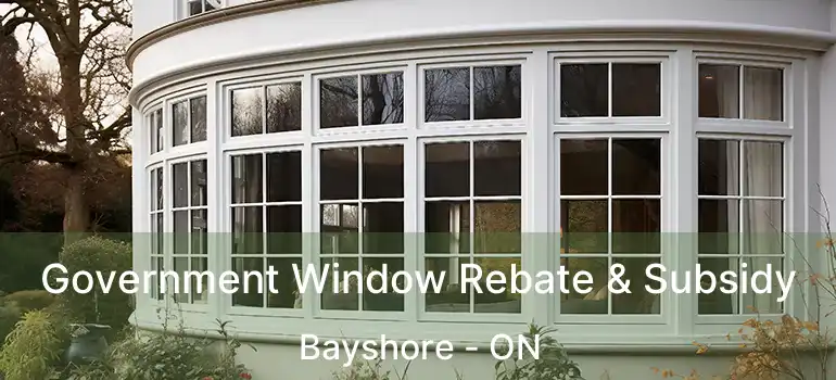  Government Window Rebate & Subsidy Bayshore - ON