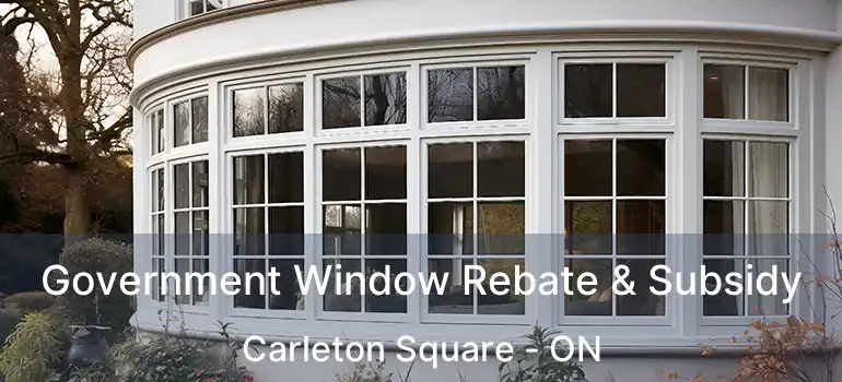  Government Window Rebate & Subsidy Carleton Square - ON