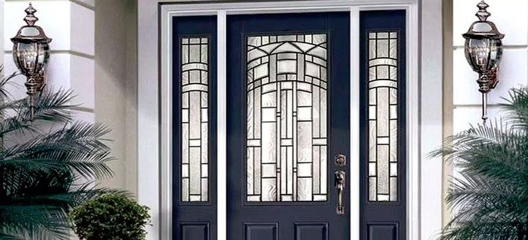 Stained Glass Door Panels in Fisher Heights, Ontario