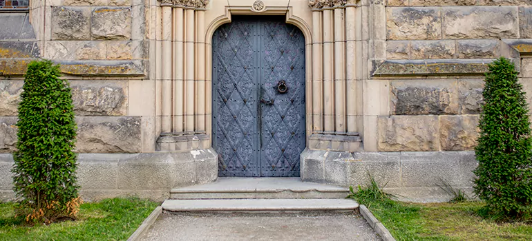 Traditional Double Front Doors in Carleton Square, Ontario