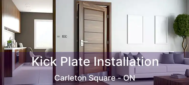 Kick Plate Installation Carleton Square - ON