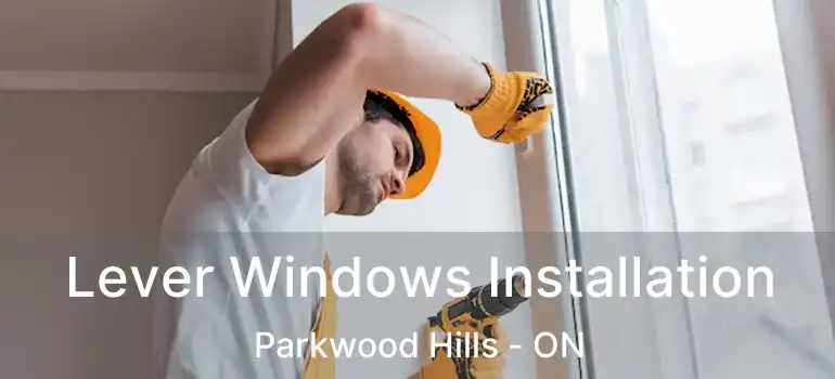  Lever Windows Installation Parkwood Hills - ON