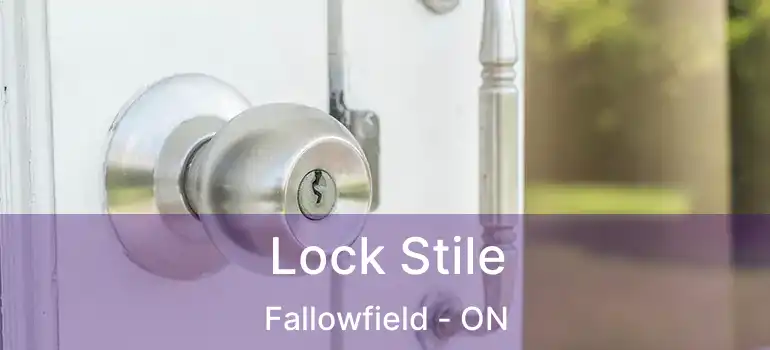  Lock Stile Fallowfield - ON