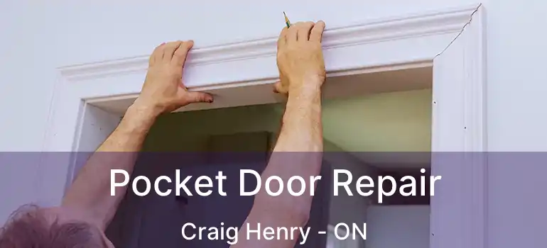  Pocket Door Repair Craig Henry - ON
