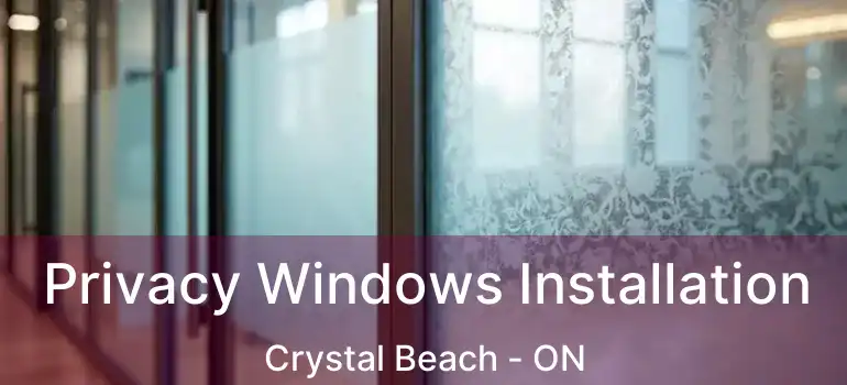Privacy Windows Installation Crystal Beach - ON