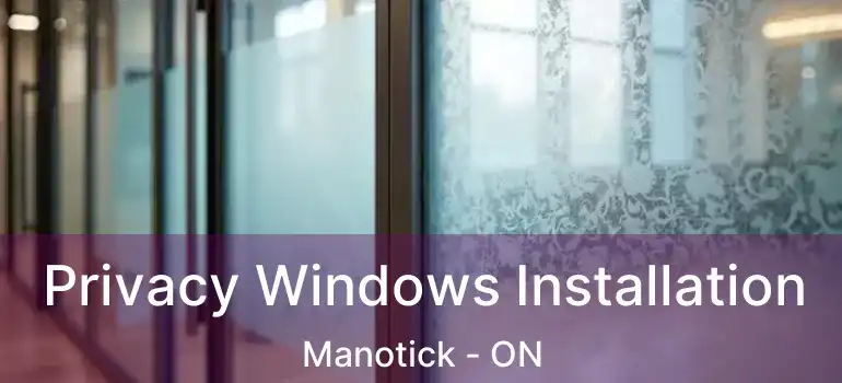 Privacy Windows Installation Manotick - ON