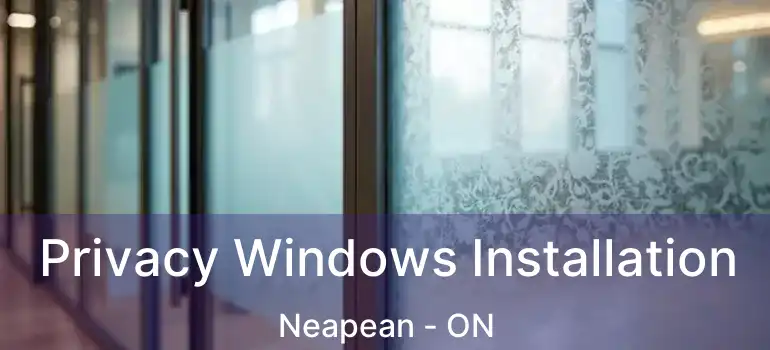 Privacy Windows Installation Neapean - ON
