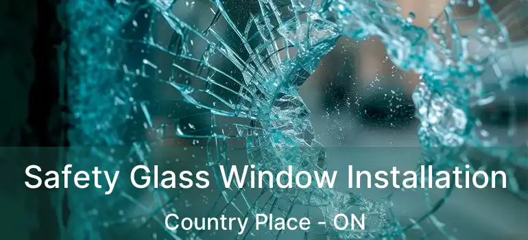  Safety Glass Window Installation Country Place - ON