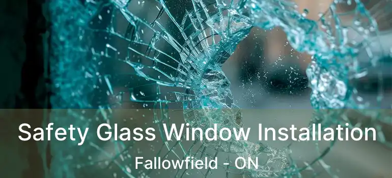  Safety Glass Window Installation Fallowfield - ON