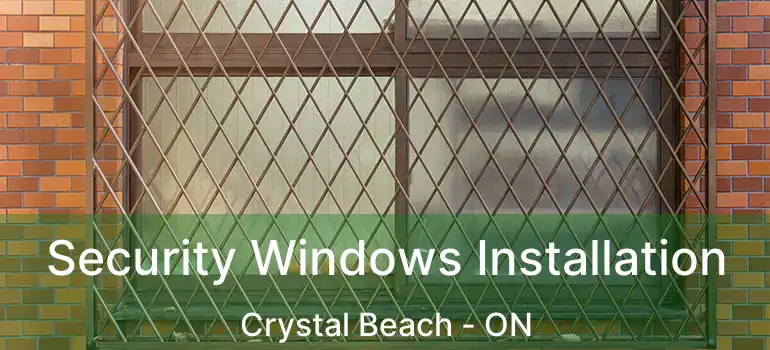  Security Windows Installation Crystal Beach - ON