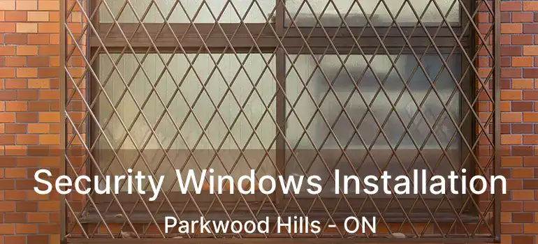  Security Windows Installation Parkwood Hills - ON