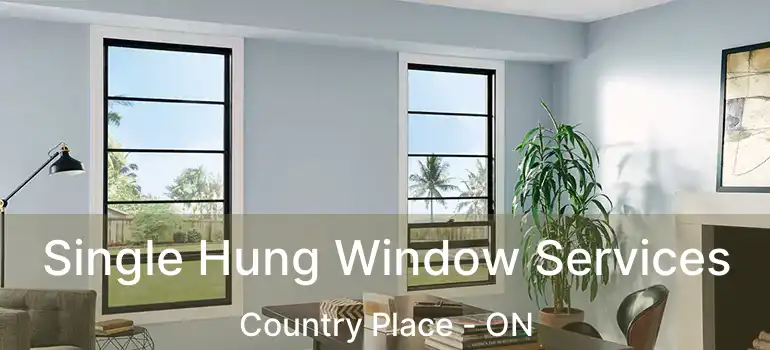  Single Hung Window Services Country Place - ON