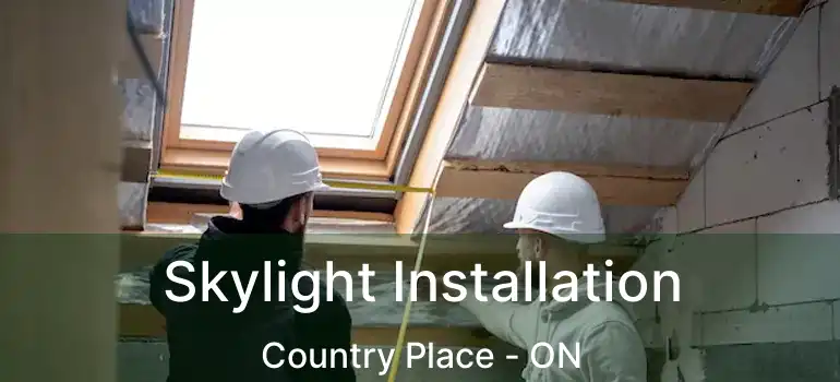  Skylight Installation Country Place - ON