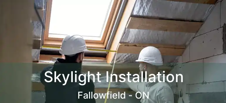  Skylight Installation Fallowfield - ON