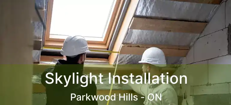  Skylight Installation Parkwood Hills - ON