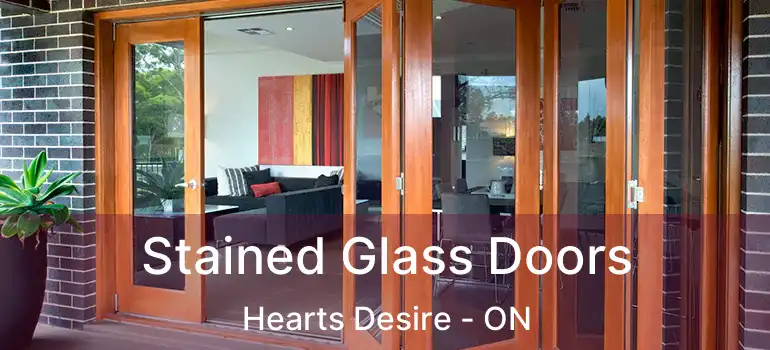  Stained Glass Doors Hearts Desire - ON