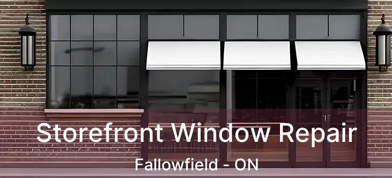  Storefront Window Repair Fallowfield - ON