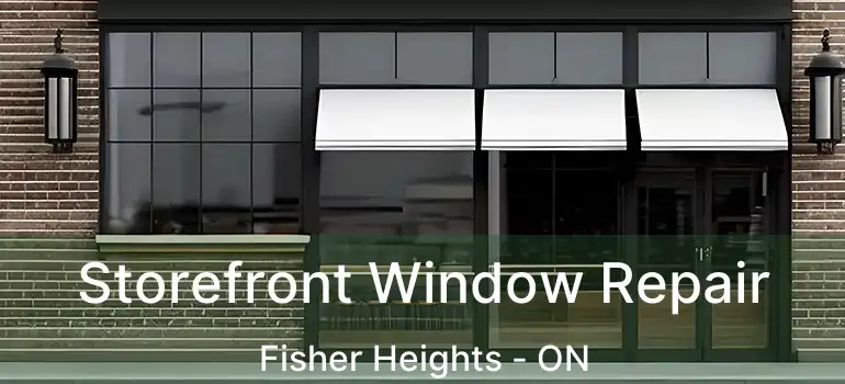  Storefront Window Repair Fisher Heights - ON