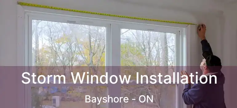  Storm Window Installation Bayshore - ON