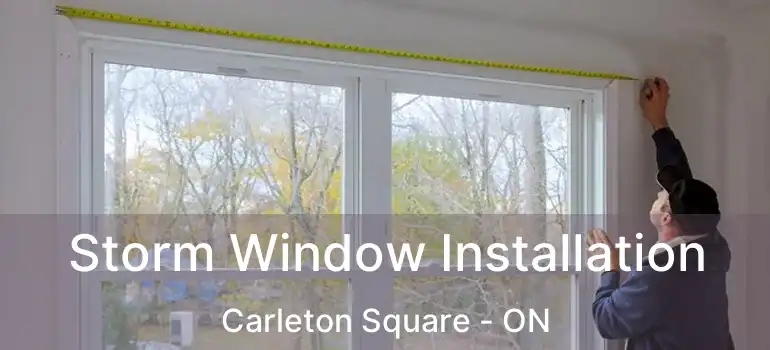  Storm Window Installation Carleton Square - ON