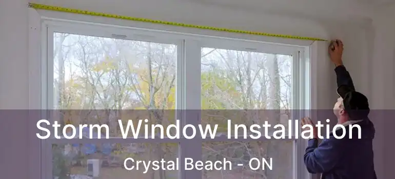 Storm Window Installation Crystal Beach - ON