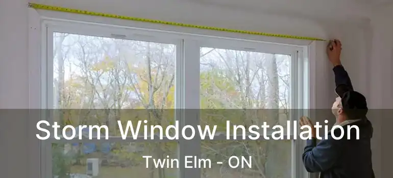  Storm Window Installation Twin Elm - ON