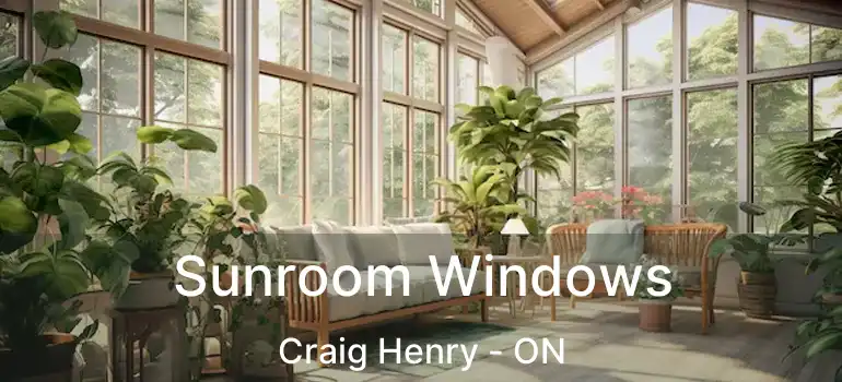  Sunroom Windows Craig Henry - ON
