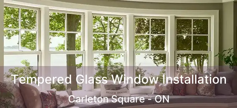  Tempered Glass Window Installation Carleton Square - ON