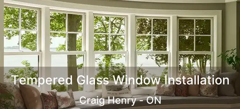  Tempered Glass Window Installation Craig Henry - ON