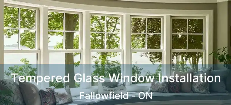  Tempered Glass Window Installation Fallowfield - ON