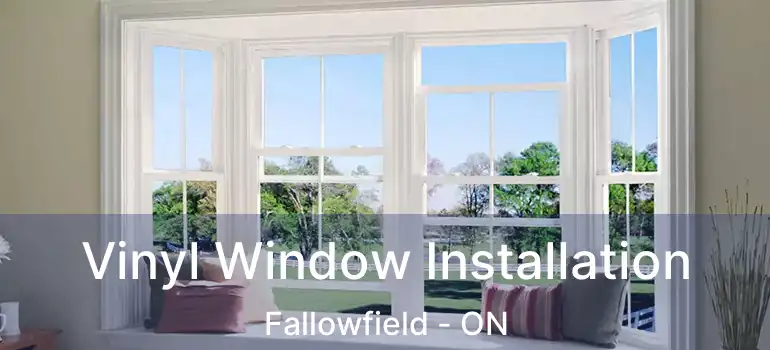  Vinyl Window Installation Fallowfield - ON