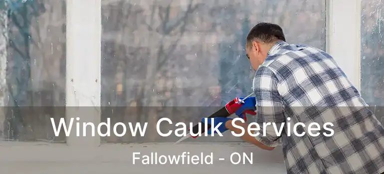  Window Caulk Services Fallowfield - ON