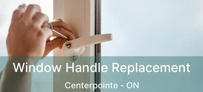  Window Handle Replacement Centerpointe - ON