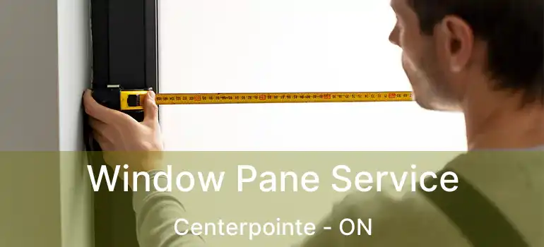  Window Pane Service Centerpointe - ON