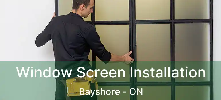  Window Screen Installation Bayshore - ON