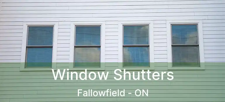  Window Shutters Fallowfield - ON