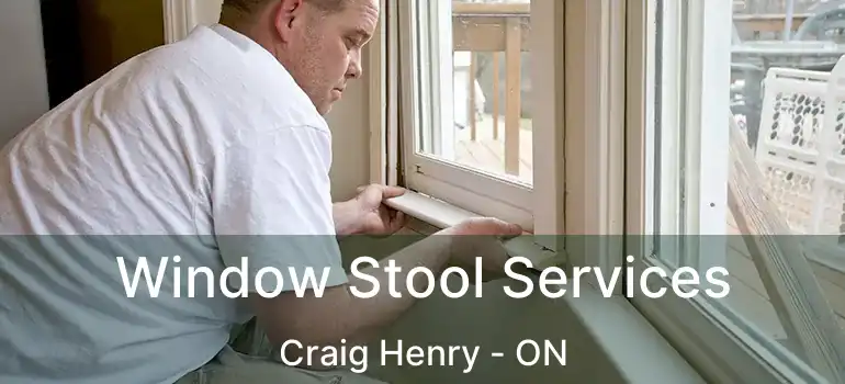  Window Stool Services Craig Henry - ON
